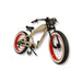 BLITZINbikes Dune 750r Electric Bike in Desert Sands and Ruby Red Front Side View