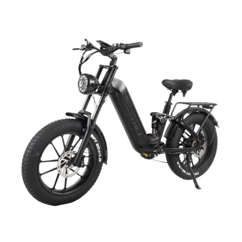 Kristall V20 2024 48V Fat Tyre Folding Hydraulic Brake E-Bike in Matte Black