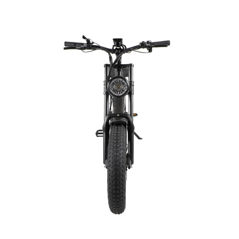 Kristall V20 2024 48V Fat Tyre Folding Hydraulic Brake E-Bike in Matte Black