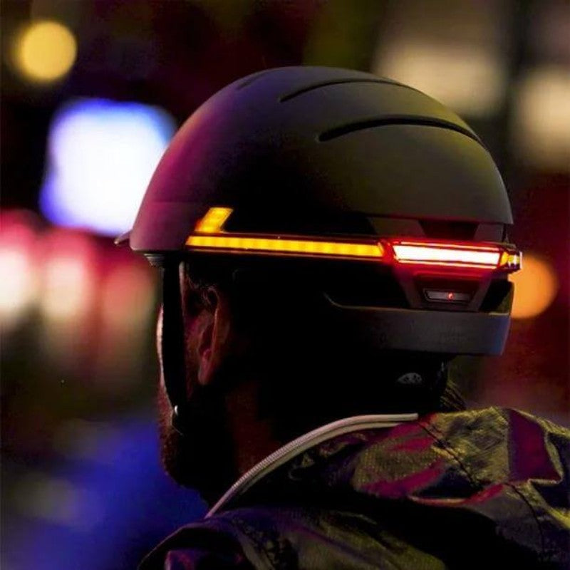 Livall BH51M Neo Smart Bluetooth Helmet Rear Lights On View