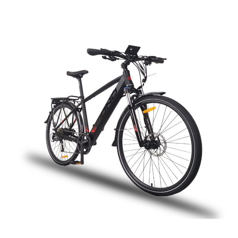 MONO ARES 350W 48 15Ah Electric Bike Black Front Side View