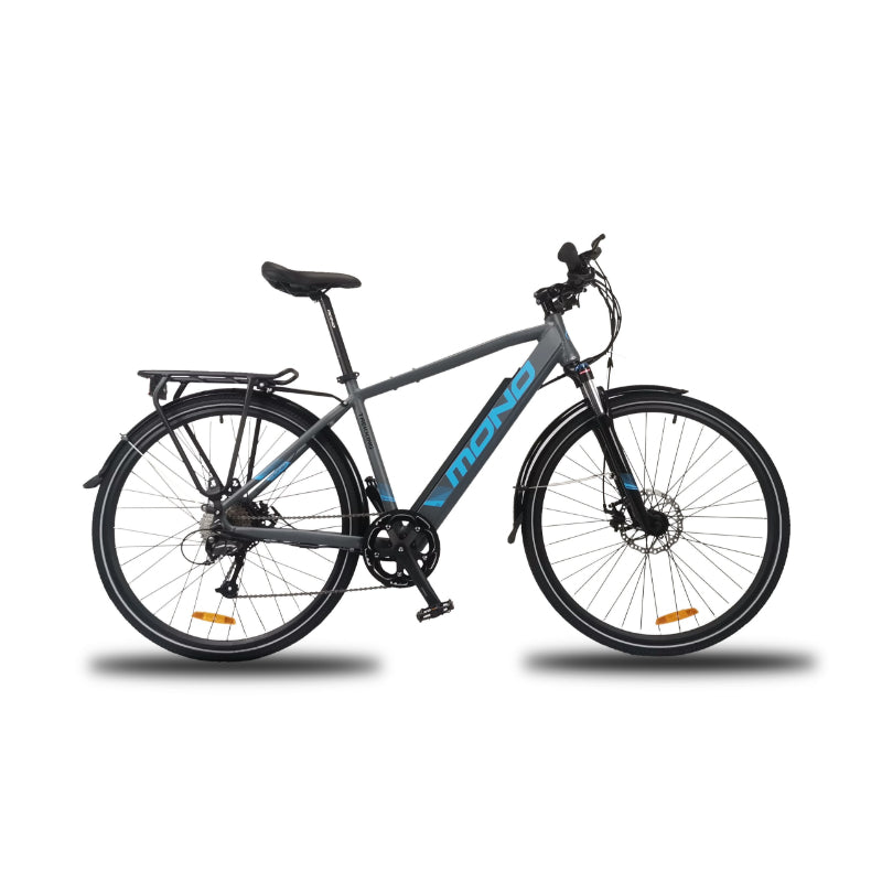 MONO ARES 350W 48 15Ah Electric Bike Matt Grey Side View