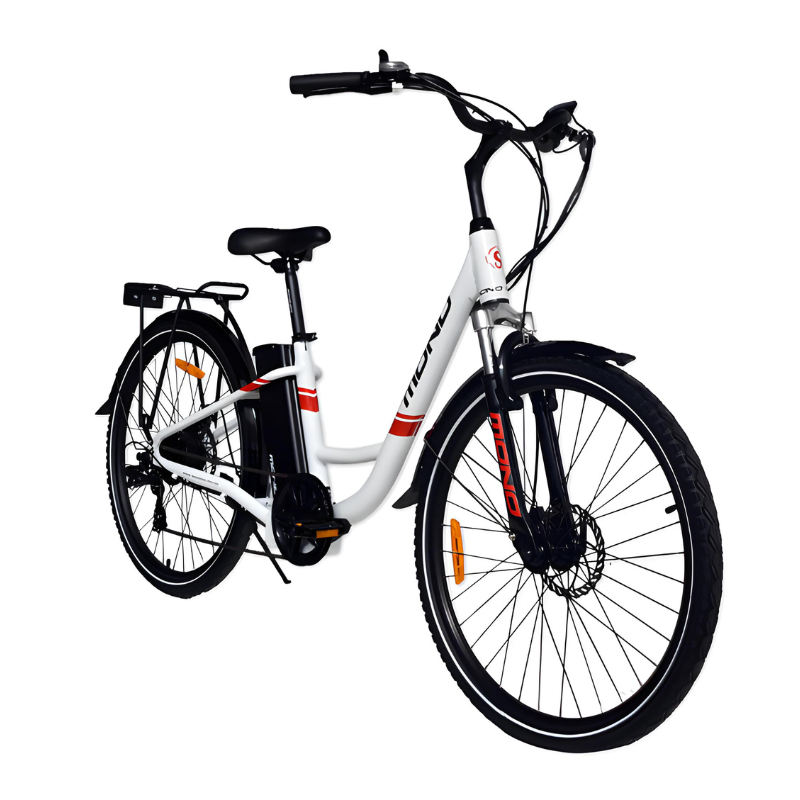 MONO AURA 250W 36V 13Ah Electric Bike Front Side View