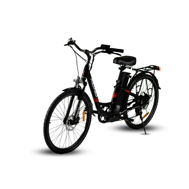 MONO AURA PLUS 500W 48V 21Ah Electric Bike Black Left Front Side View