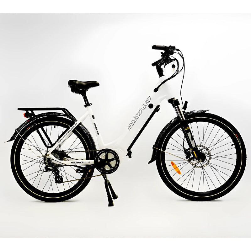 MONO PEGASUS 500W 48V 15Ah Electric Bike White Side View