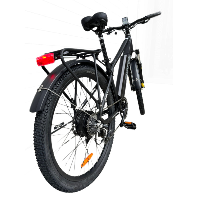 MONO TROY EQP 750W 48V 15Ah Electric Bike Rear Side View