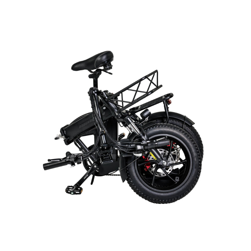 Mamba Taureg 500W 48V 18Ah Electric Bike in Dark Grey Folded Side View