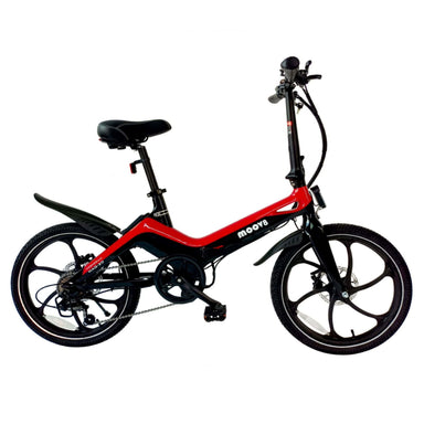 Moov8 MAG-20 250W 36V 7.8Ah Electric Bike Red Side View