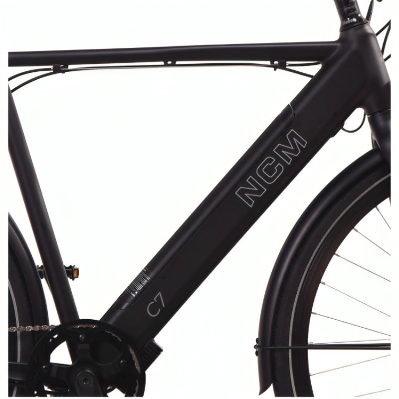 NCM C7 250W 36V Electric Bike Black Tube View