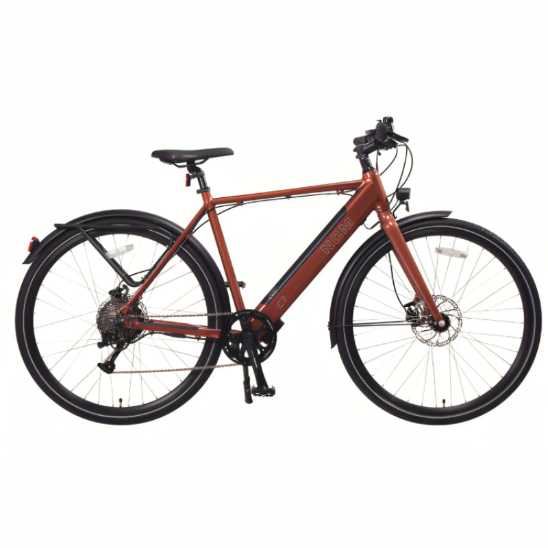 NCM C7 250W 36V Electric Bike Red Right Side View