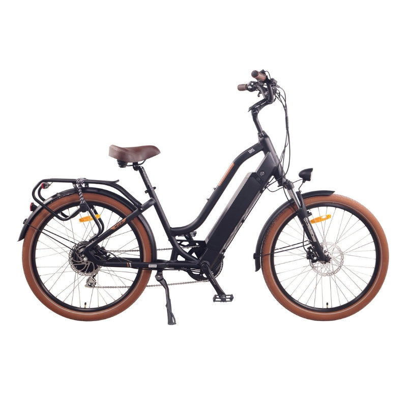 NCM Cru7s Step Thru Cruiser 250W-500W 48V 19Ah 912Wh Battery E-Bike in Matt Black