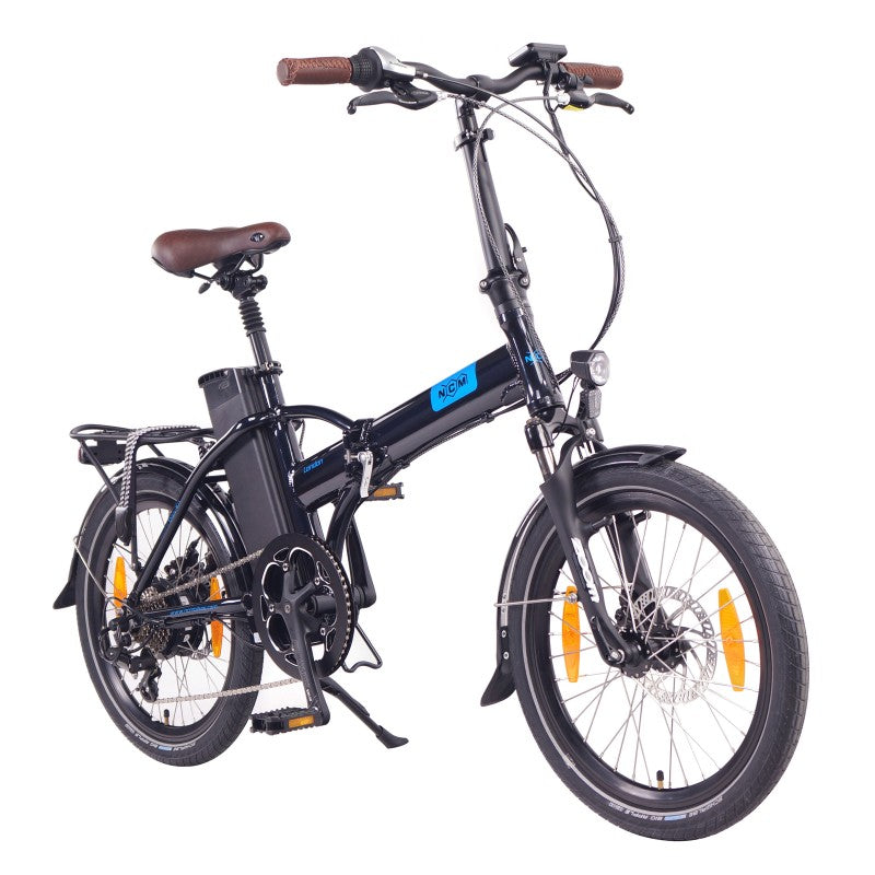 NCM London 250W 36V 15Ah Electric Bike Dark Blue Front Side View