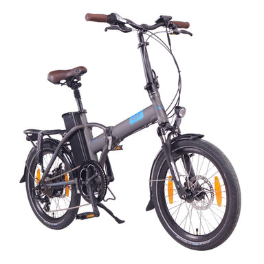 NCM London 250W 36V 15Ah Electric Bike Volcano Grey Front Side View