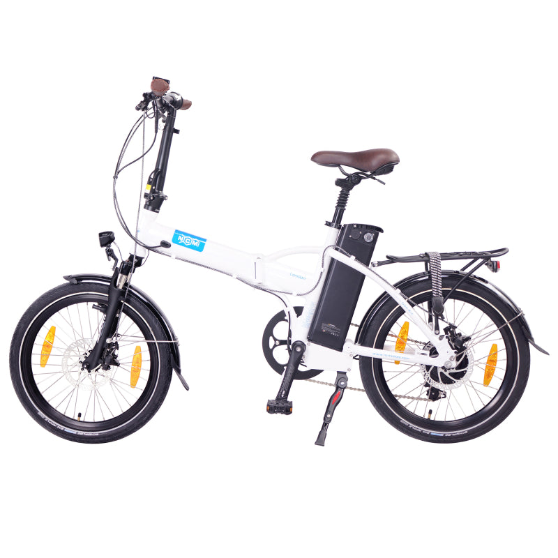 NCM London 250W 36V 15Ah Electric Bike White Left Side View