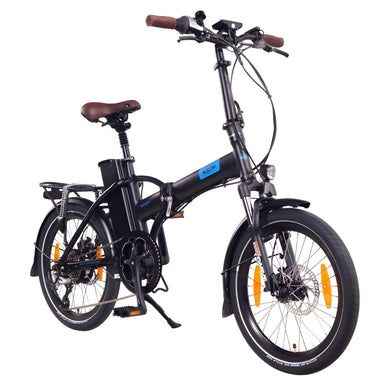 NCM London+ 250W 36V 19Ah Electric Bike Black Front Side View