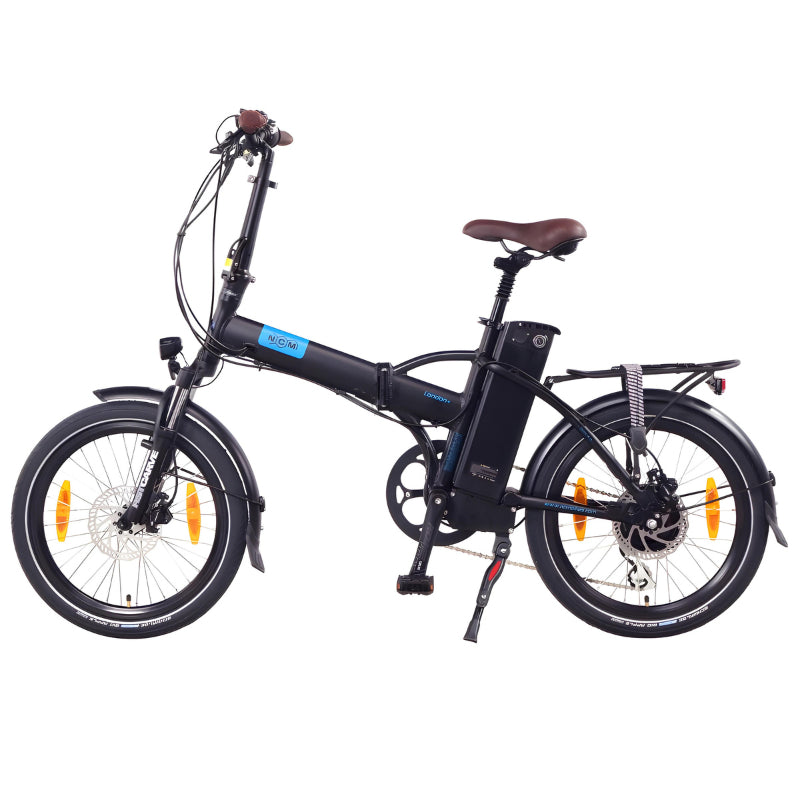 NCM London+ 250W 36V 19Ah Electric Bike Black Left Side View