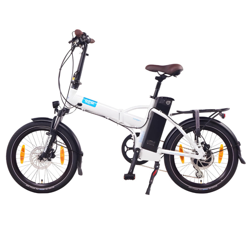 NCM London+ 250W 36V 19Ah Electric Bike White Left Side View