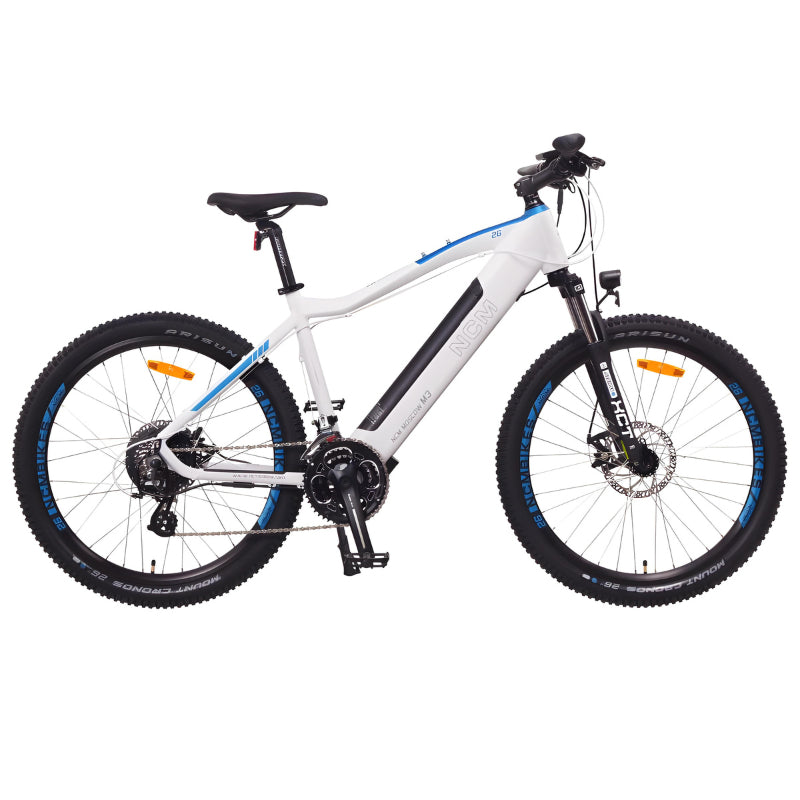 NCM M3 250W 48V 12Ah Electric Bike White Right Side View