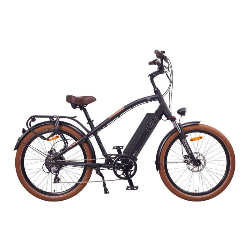 NCM Miami Cruiser 250W-500W 48V 16Ah 768Wh E-Bike in Matt Black