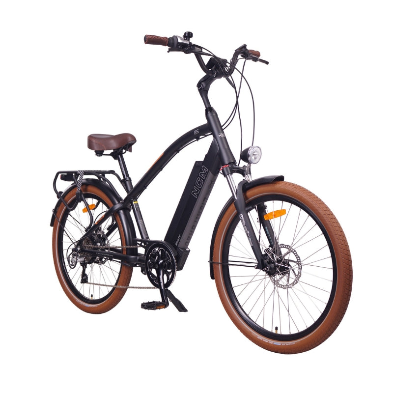 NCM Miami Cruiser 250W-500W 48V 16Ah 768Wh E-Bike in Matt Black