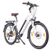 NCM Milano Plus City 250W 48V 16Ah Electric Bike White Front Side View