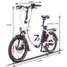 NCM Paris 250W 36V 15Ah Electric Bike in White Size Guide