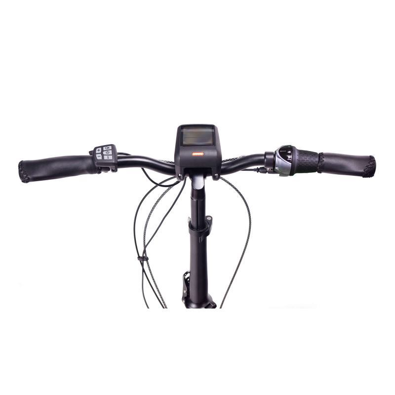 NCM Paris Max N8R 250W 36V 14Ah Electric Bike in Black Handlebar View