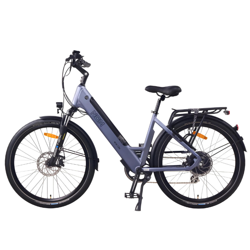 NCM T3S 250W 48V 12Ah Electric Bike Lavender Blue Left Side View