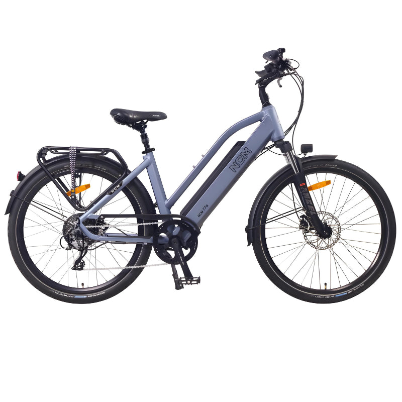 NCM T7S 250W 48V 19Ah Electric Bike Lavender Blue Right Side View