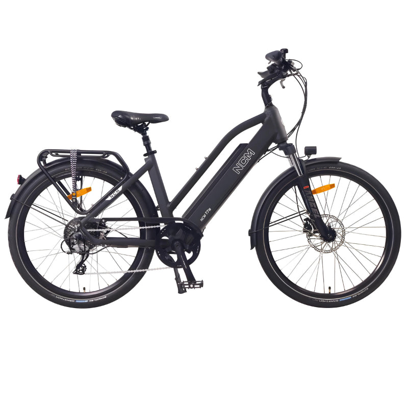 NCM T7S 250W 48V 19Ah Electric Bike Matt Black Right Side View