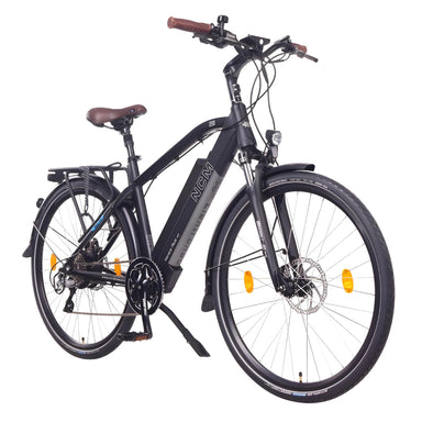 NCM Venice Plus 250W 48V 16Ah Electric Bike in Black Front Side View