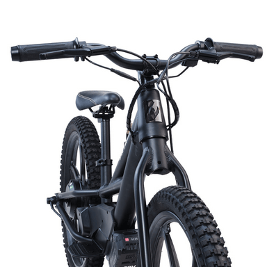 PATROL EMX 20 200W 18V Kids Electric Bike Charcoal Black Front View