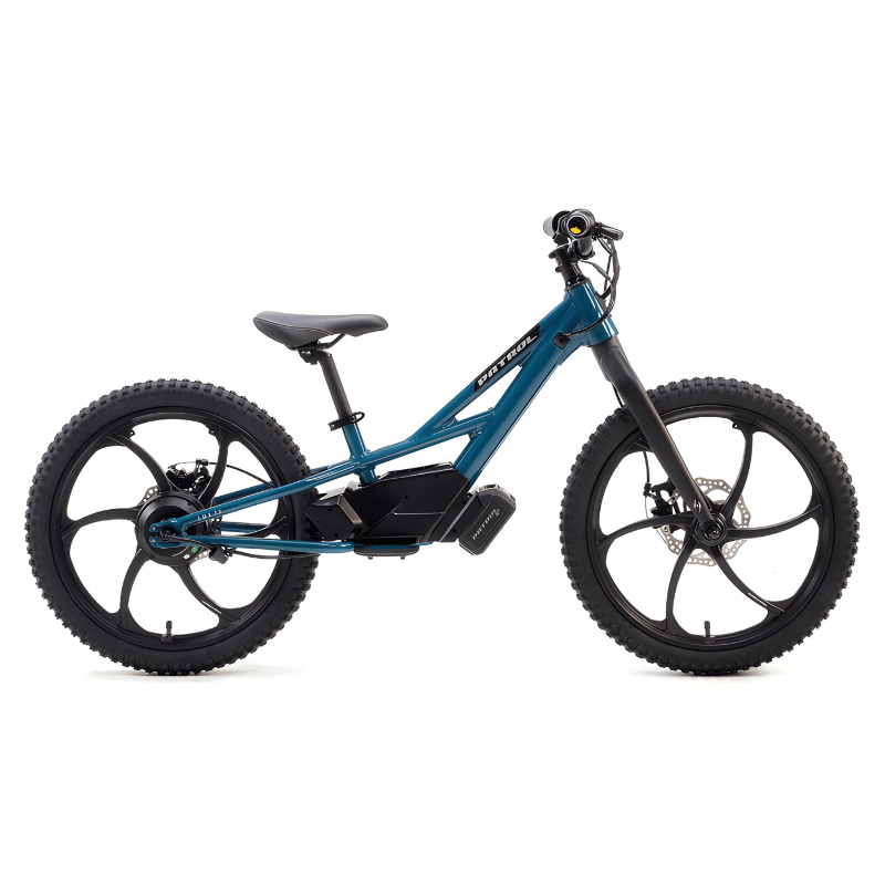 PATROL EMX 20 200W 18V Kids Electric Bike Dark Teal Side View