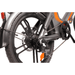 Plusrite Peacock 500W 48V 15Ah Electric Bike in Orange-Grey-Brown Rear Derailleur View