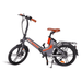 Plusrite Peacock 500W 48V 15Ah Electric Bike in Orange-Grey-Brown Side View