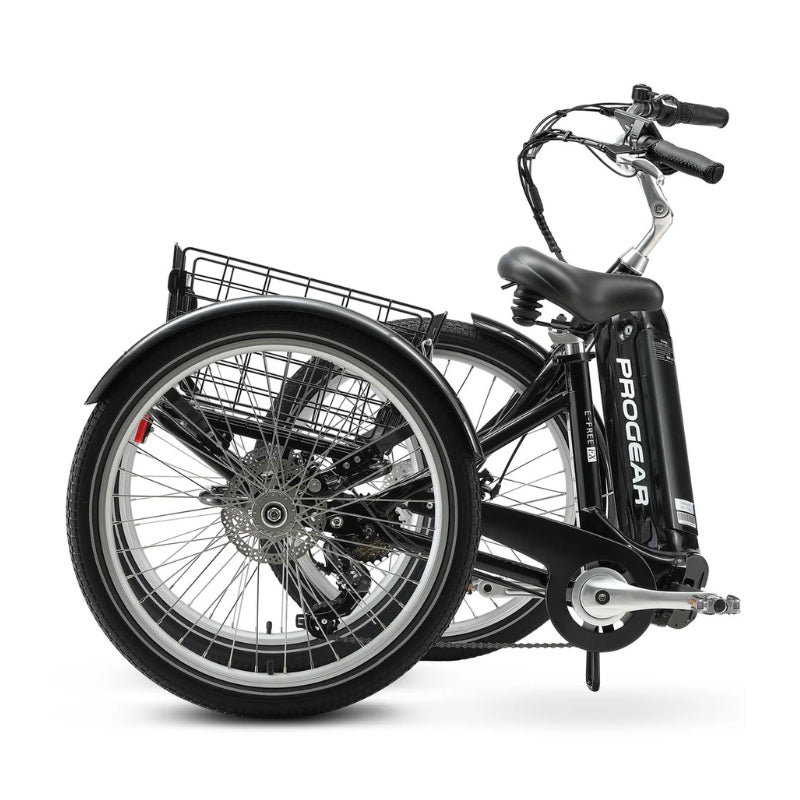 Progear E-Free FX 24 Electric Bike Trike Foldable in Black, 250W, 36V 10.4Ah