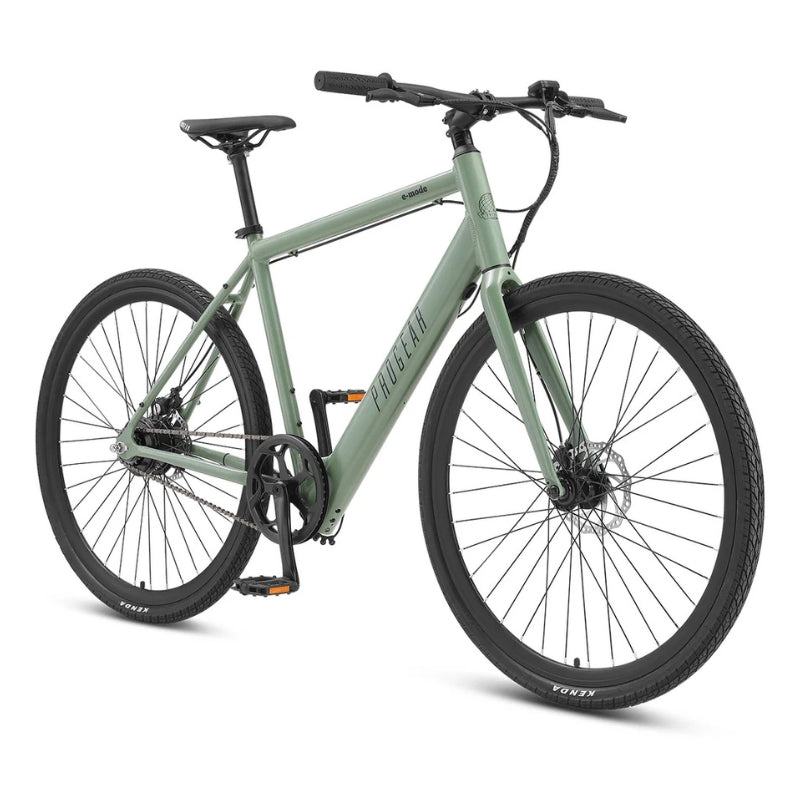 Progear E-Mode Electric Bike Flatbar in Army Green, 250W, 36V 9.6Ah