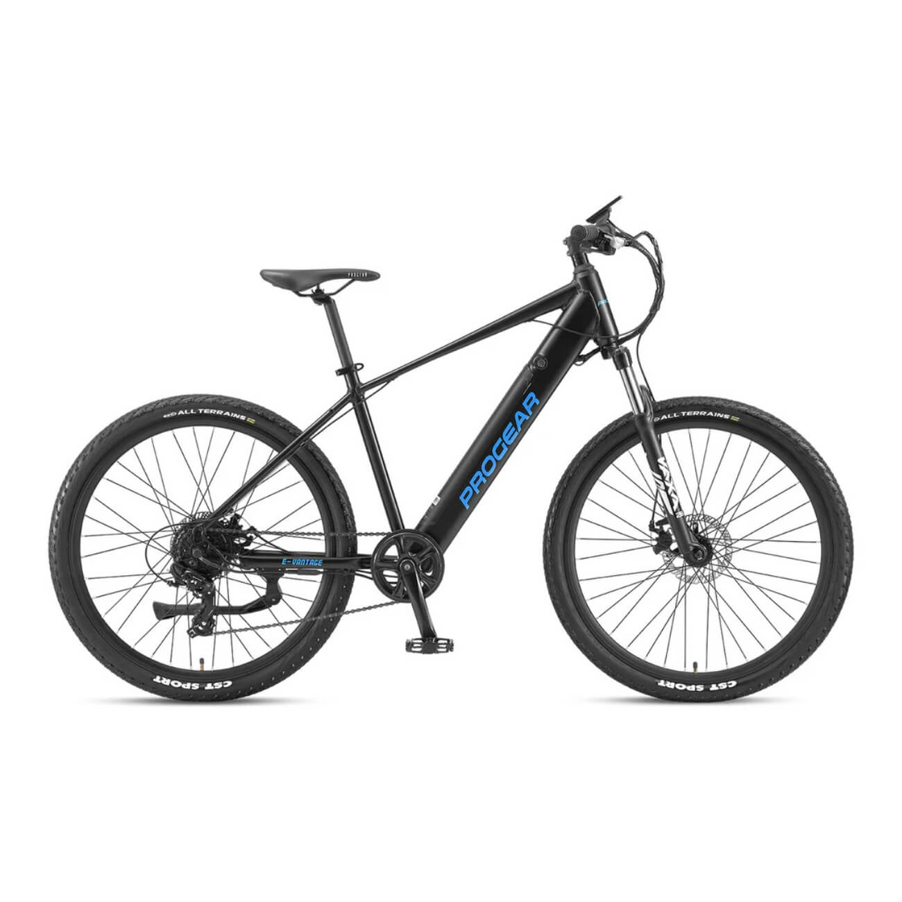 Progear E-Vantage Electric Bike Hardtail Mountain in Black, 250W, 36V 10.4Ah