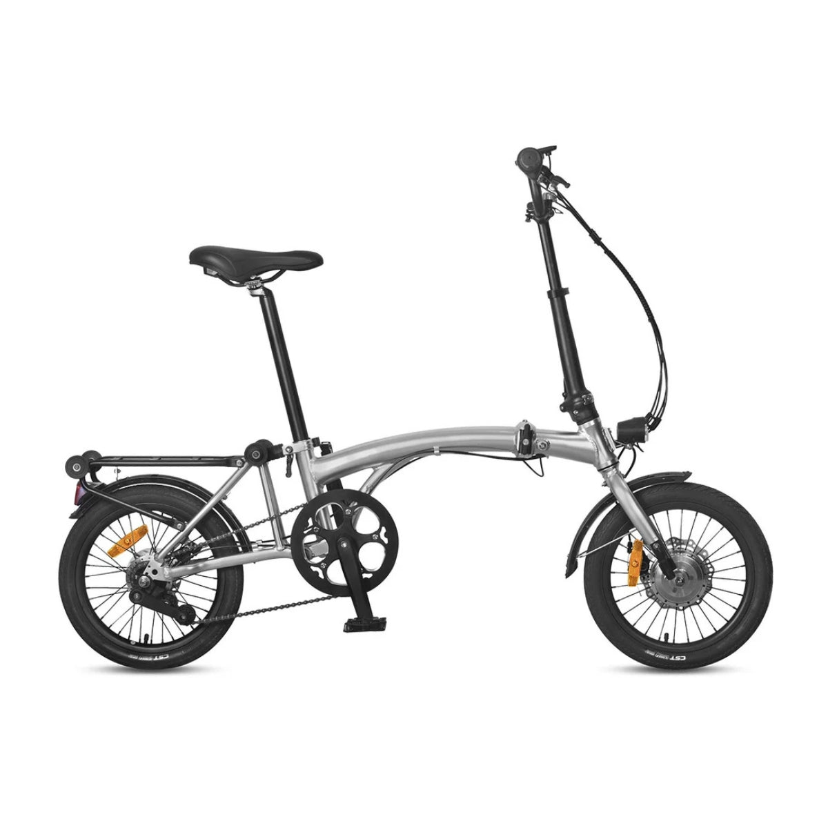 Progear Power Shuttle Compact 7 Electric Bike Speed Folding in Silver, 250W, 36V 6.8Ah