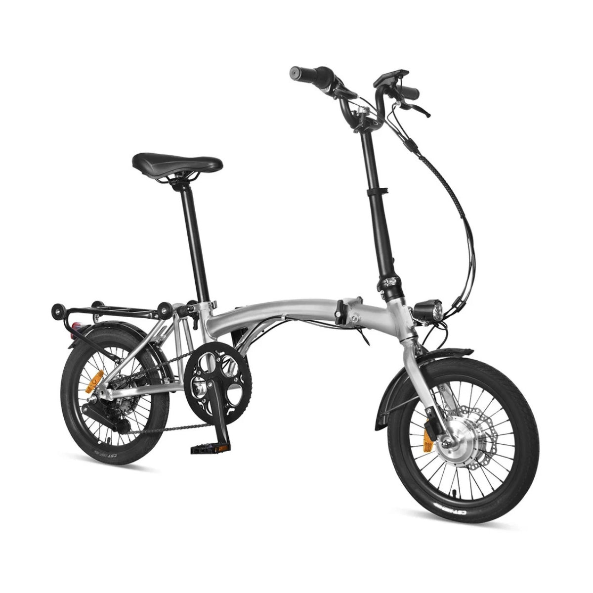 Progear Power Shuttle Compact 7 Electric Bike Speed Folding in Silver, 250W, 36V 6.8Ah