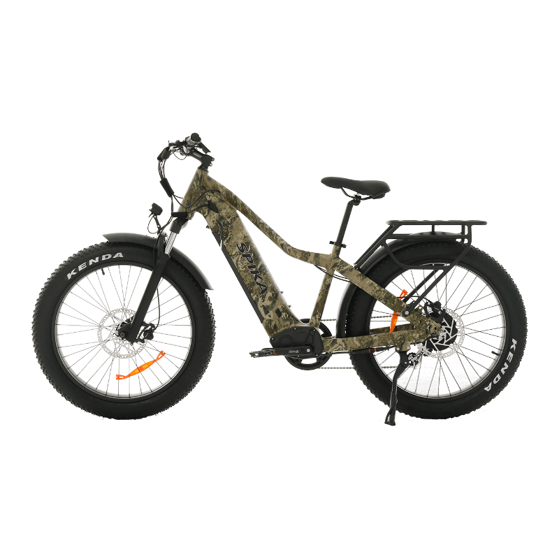 SPIKA Escape 1000W 48V 21Ah Electric Bike Biarri Camo Left Side View