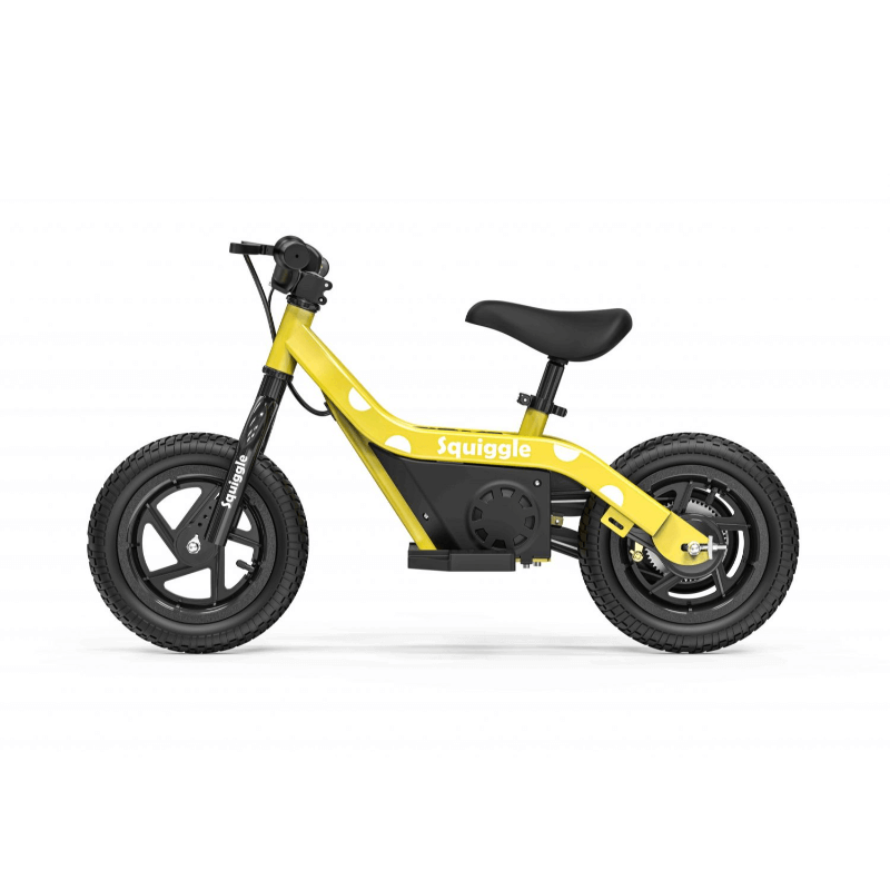 Squiggle 100W 4.0Ah Electric Balance Bike Yellow Side View