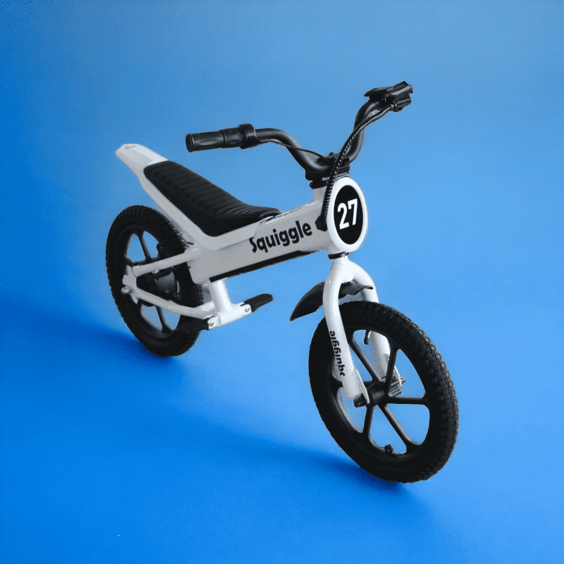 Squiggle Dirt 350W 36V Electric Balance Bike Right Front Side View