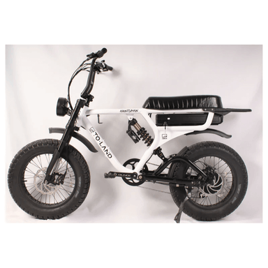 TOLAND HUNTSMAN 1000W 48V 20Ah Electric Bike White Left Side View 