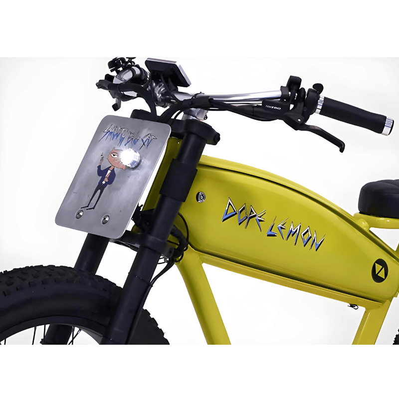 VALLKREE Dope Lemon 500W 48V 16Ah Electric Bike Front Light View