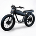 VALLKREE Dope Lemon 500W 48V 16Ah Electric Bike Midnight Black Front Side View