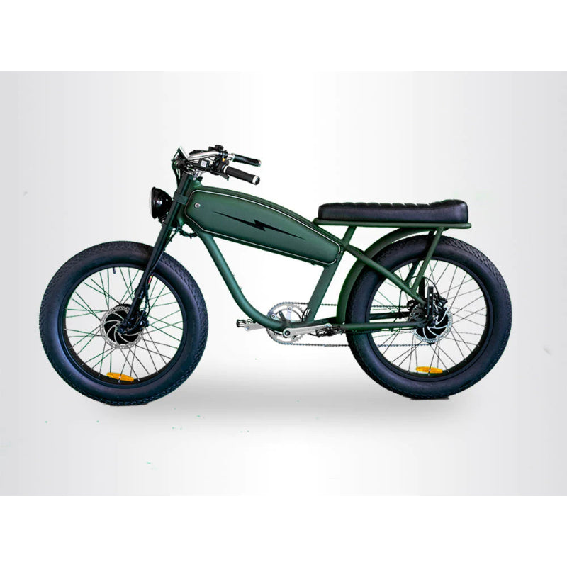 VALLKREE The Mechanism 24 500W 48V 15Ah Electric Bike Planet Green Side View