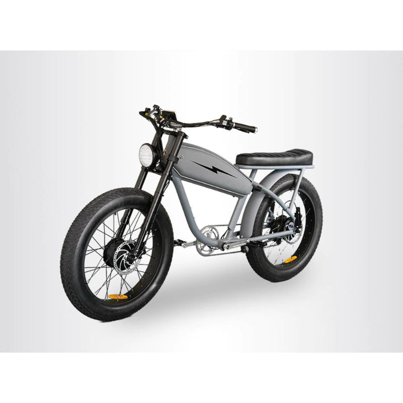 VALLKREE The Mechanism 24 500W 48V 15Ah Electric Bike Tom Carroll Guru Grey Front Side View