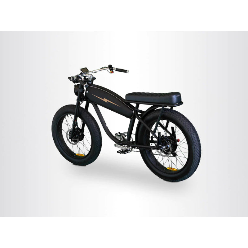 VALLKREE The Mechanism 24 500W 48V 15Ah Electric Bike Very black Rear Side View