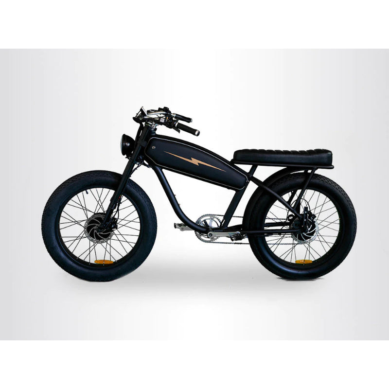 VALLKREE The Mechanism 24 500W 48V 15Ah Electric Bike Black Side View